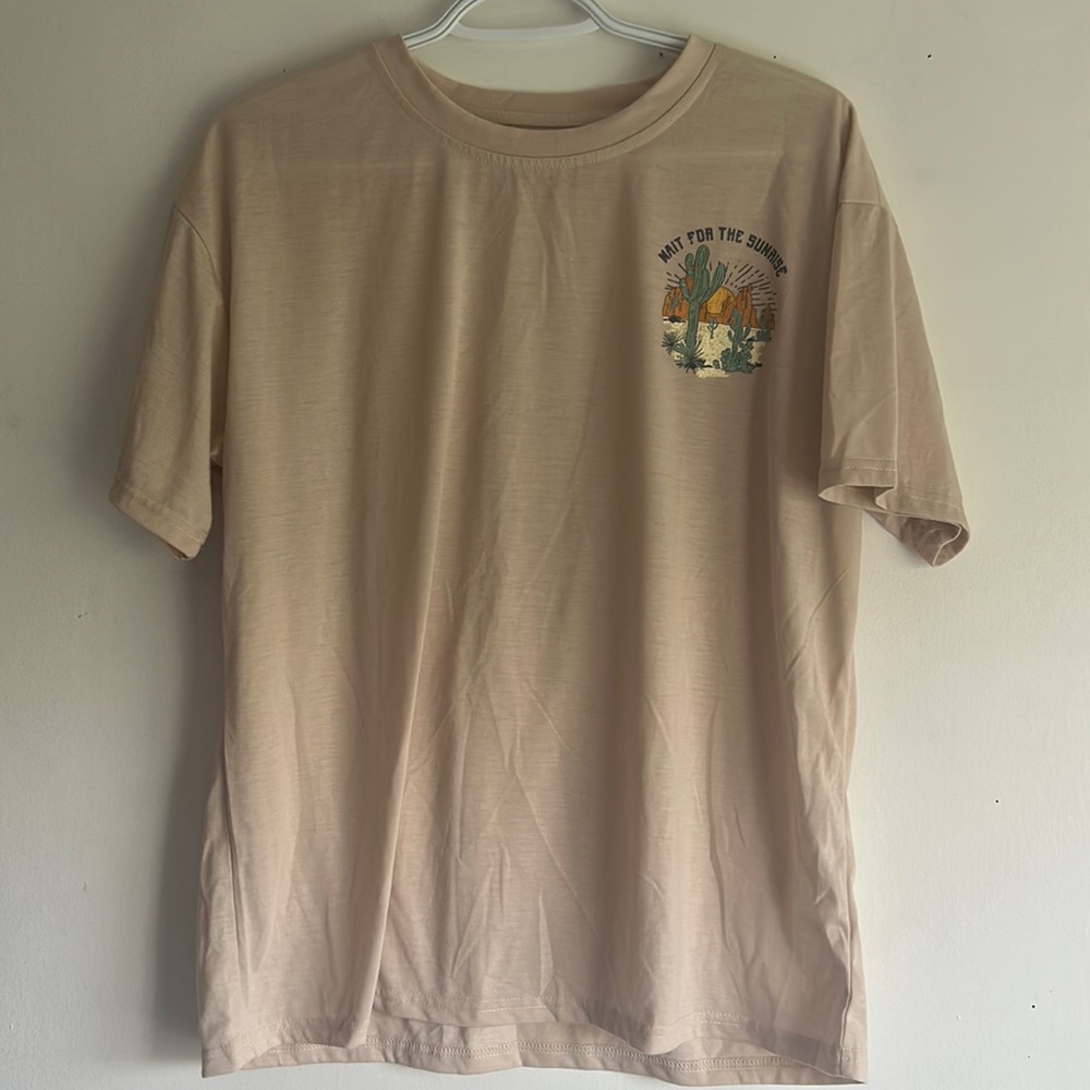 beige arizona t shirt never worn